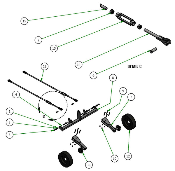10' Cutter Tail Wheel