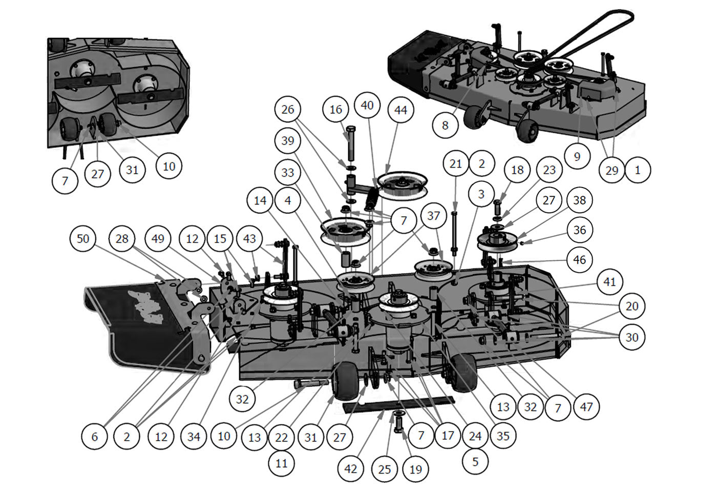 42" Deck Assembly