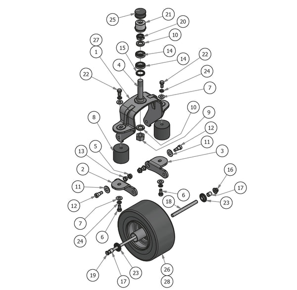 Diesel Suspension Fork Assembly