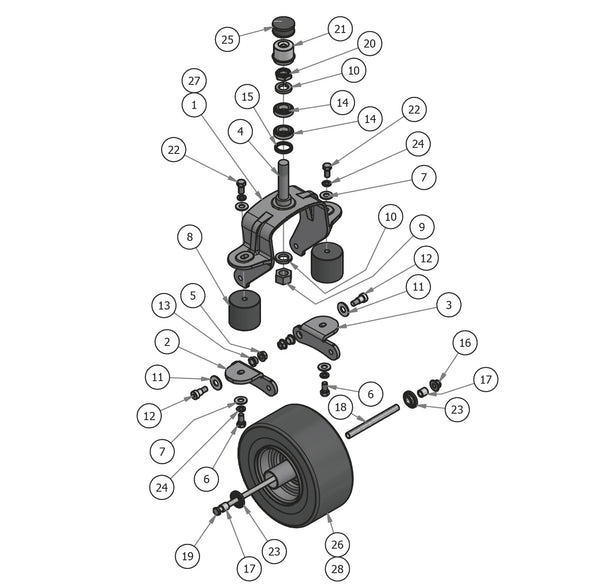 Diesel Suspension Fork Assembly