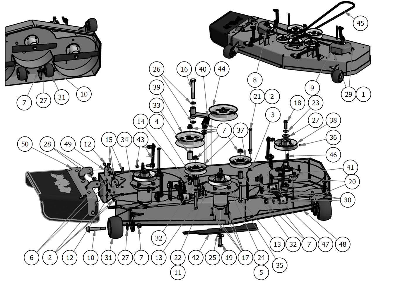 48" Deck Assembly