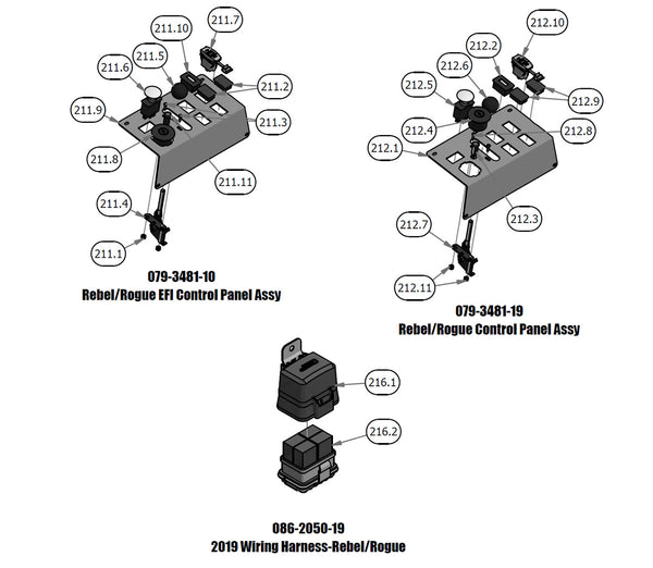 EFI Control Panel, Wiring Harness