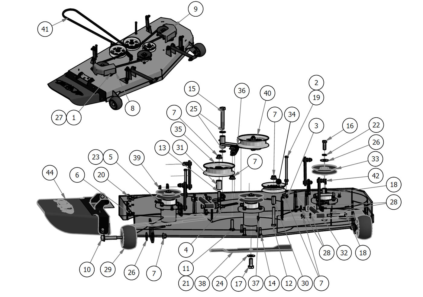 48" Deck Assembly