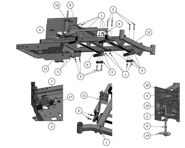 Deck Height Control Assembly