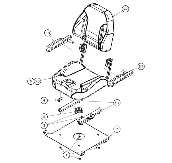 Seat Assembly (Kawasaki Magnum Only)