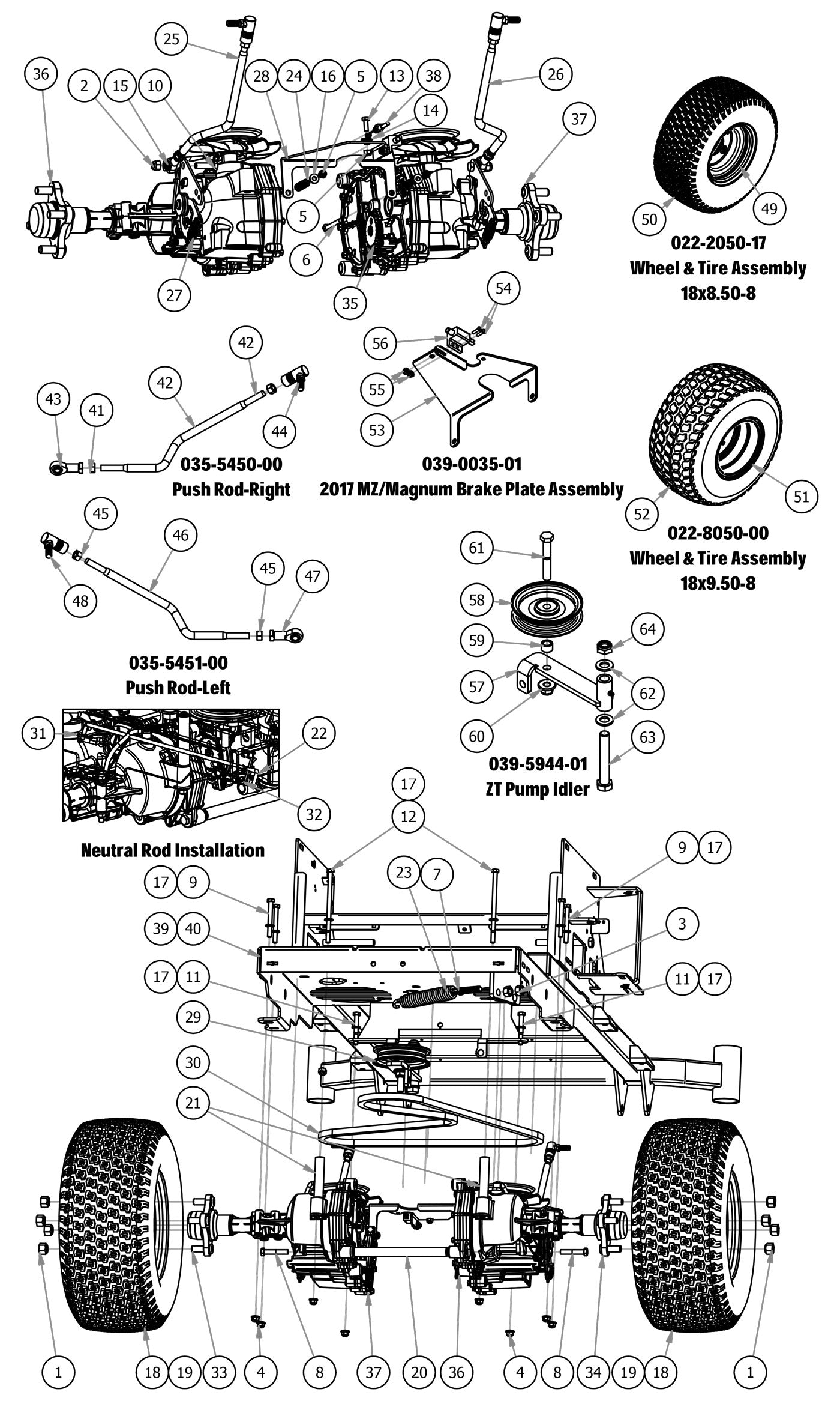 Transaxle & Rear Wheels
