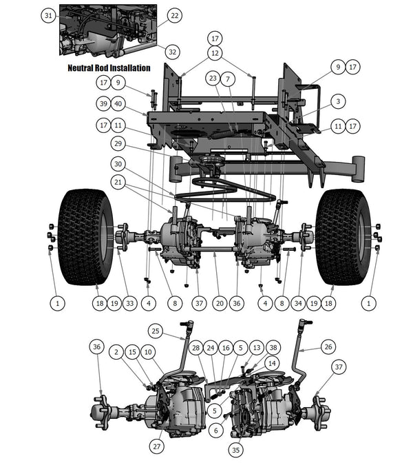 Transaxle & Rear Wheels