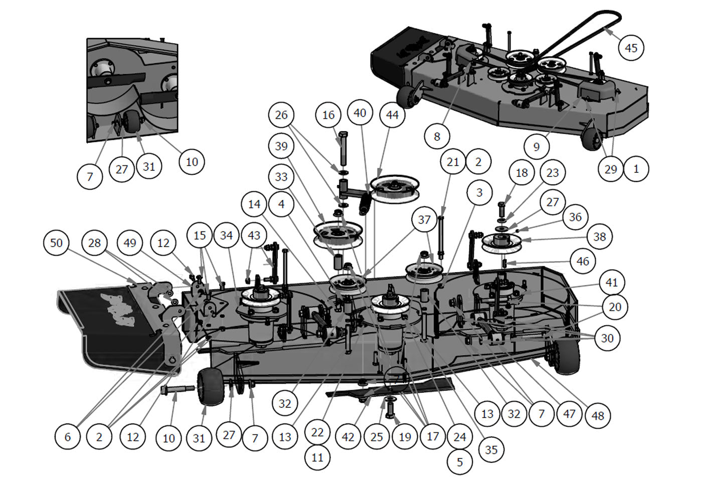 48" Deck Assembly