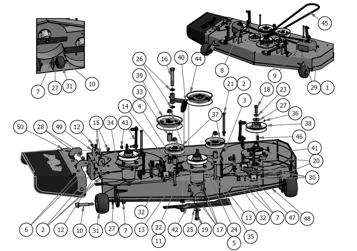 48" Deck Assembly