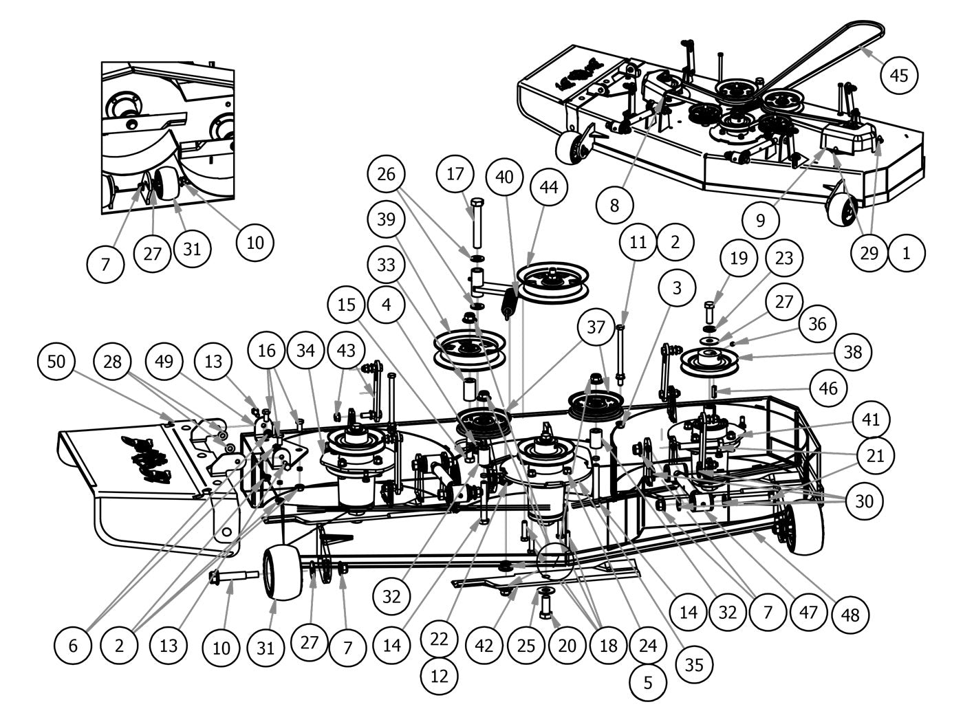 48" Deck Assembly