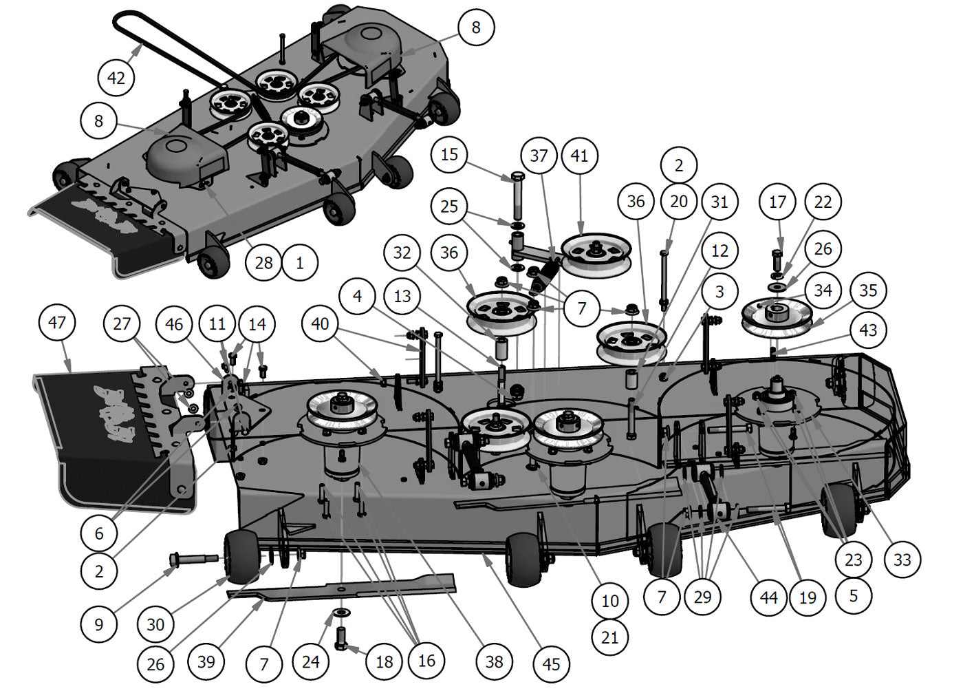 60" Deck Assembly