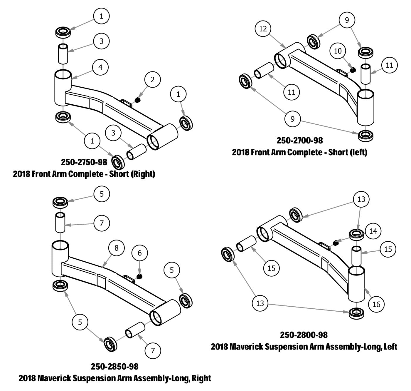 Front Arms, Suspension Arms