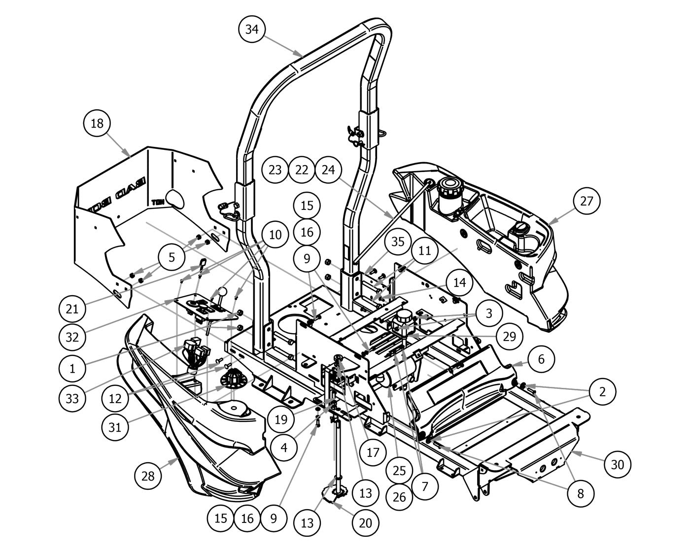 Gas Tank & Rear Cover