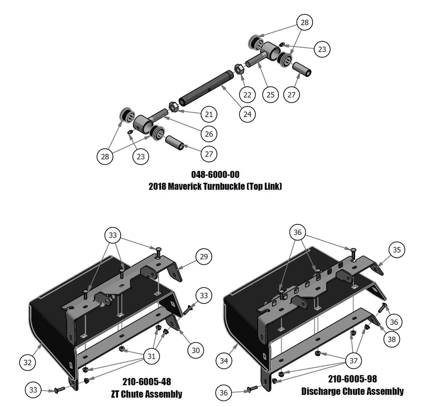 Turnbuckle & Chute Assembly