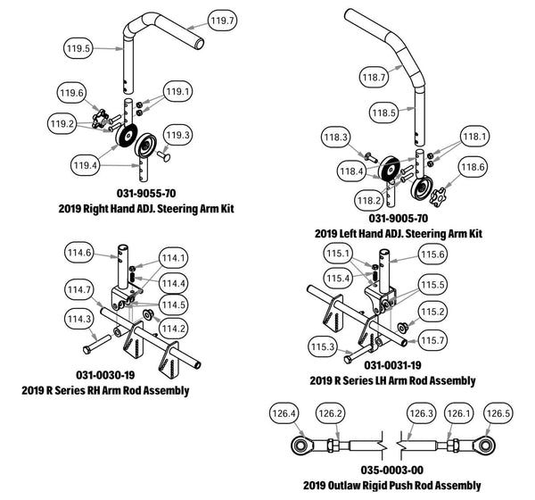 Steering Arm Kit & Arm Rod Assembly