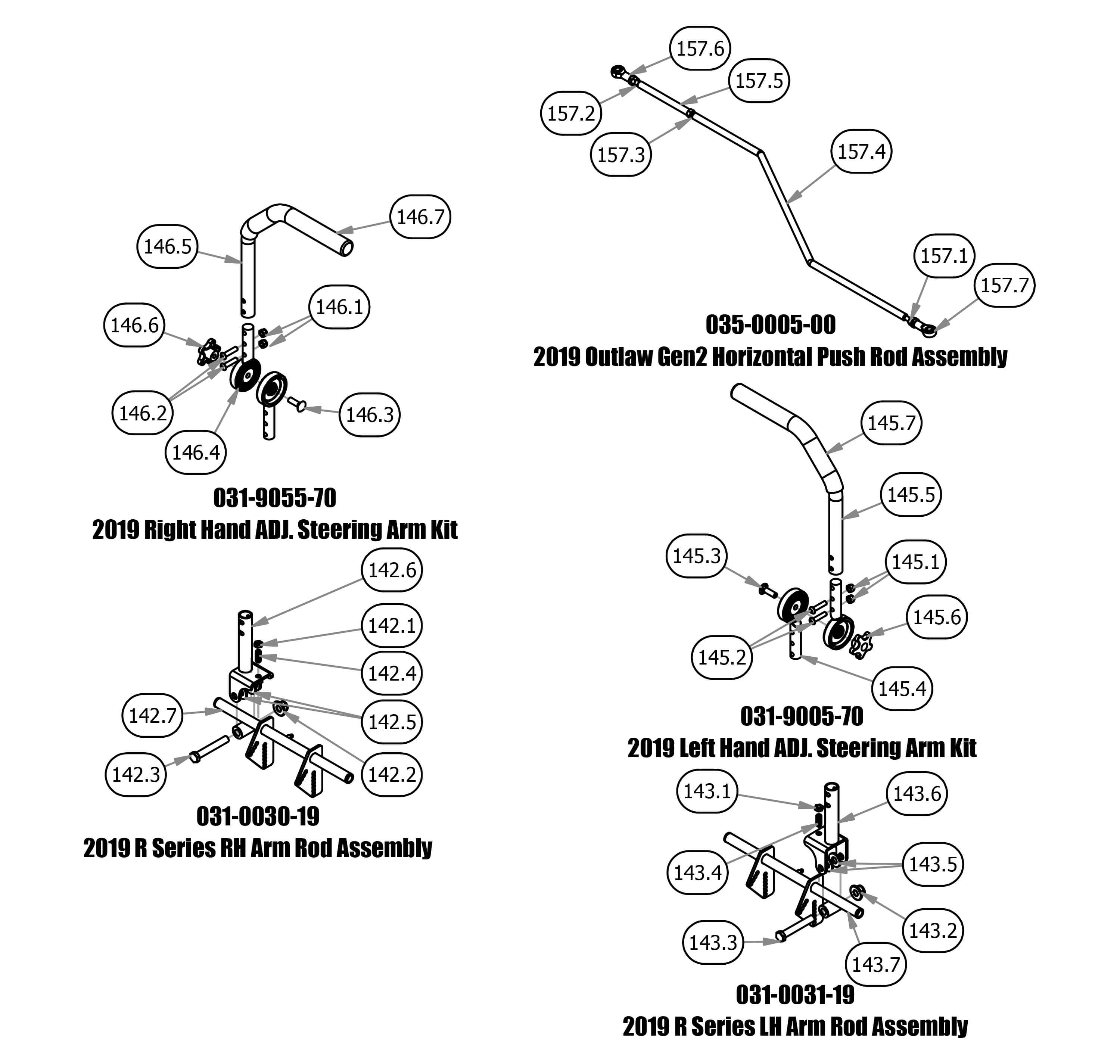 Steering Arms & Push Rods