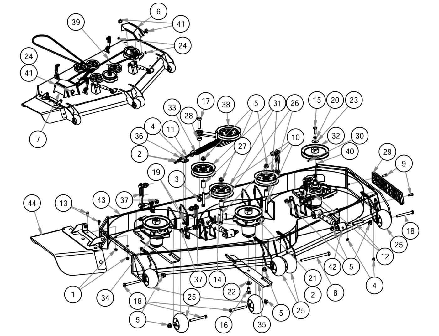72" Deck Assembly