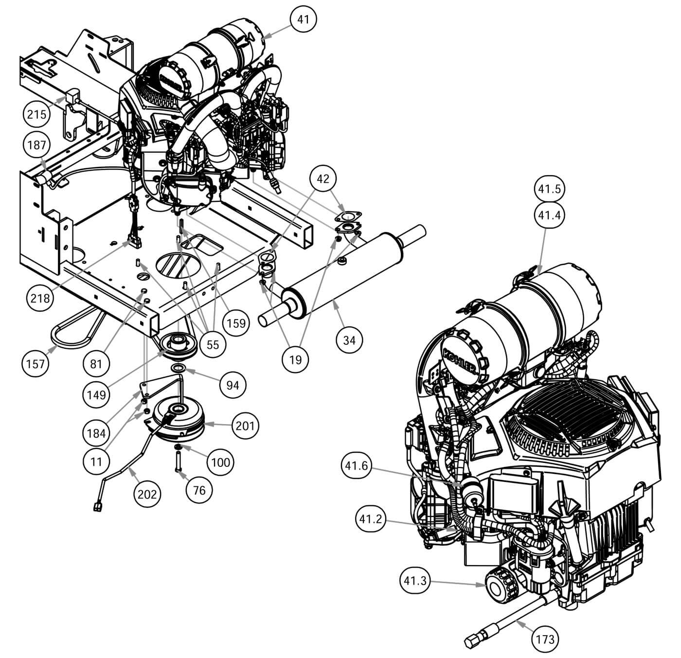 824cc Kohler EFI 33HP