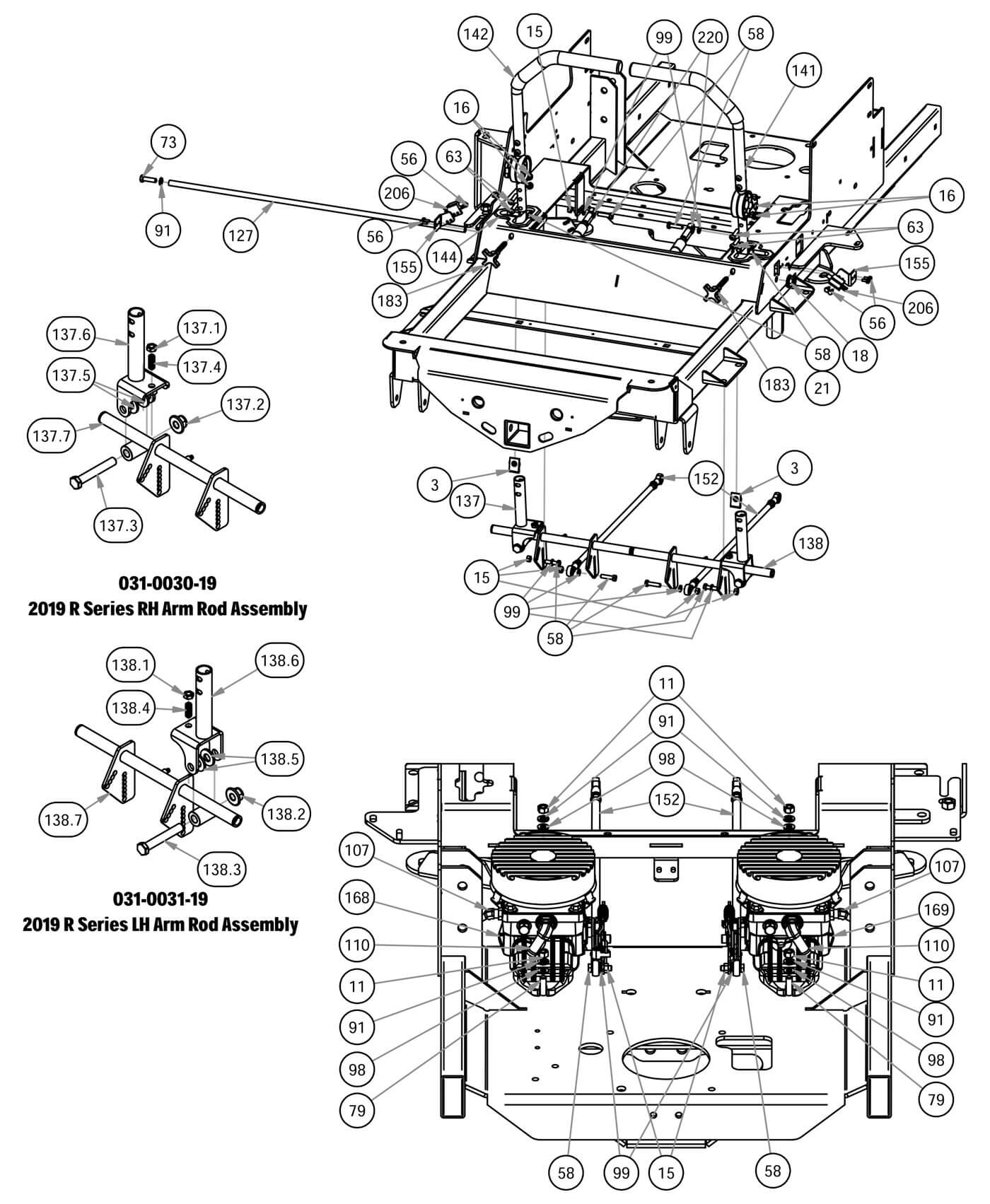 Drive Arm Assemblies