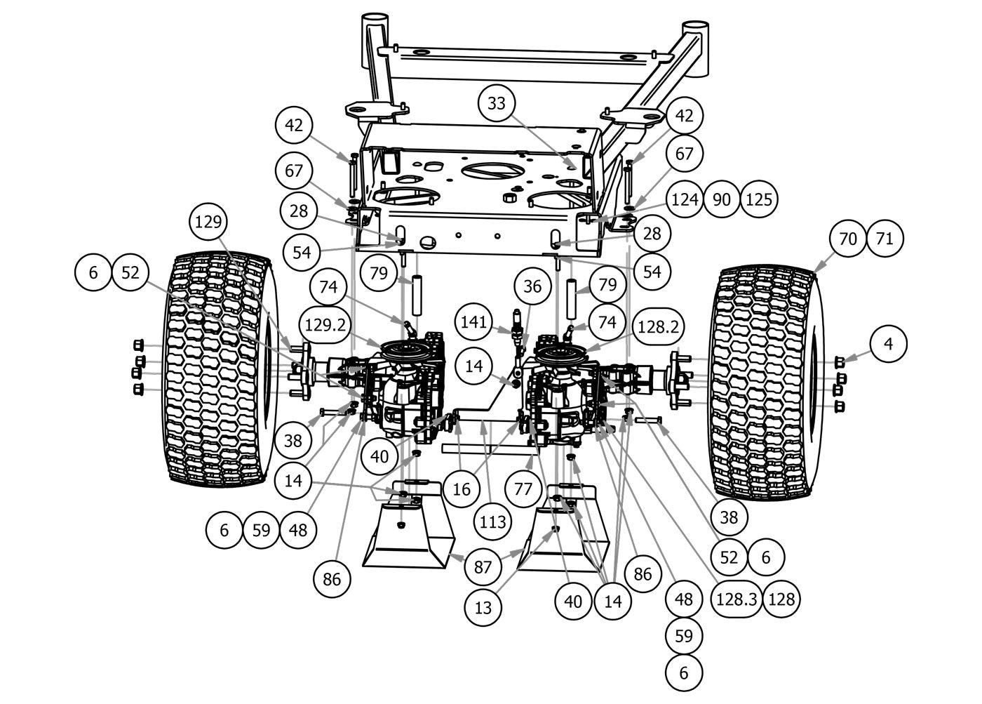 Transaxle & Rear Wheels