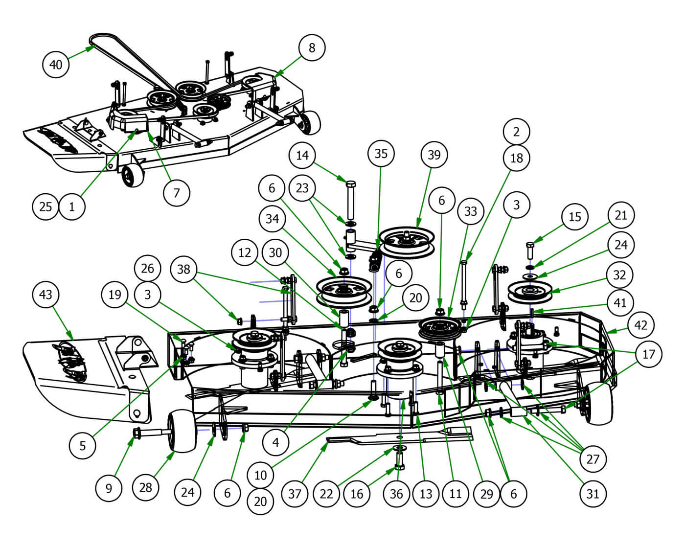 48" Deck Assembly