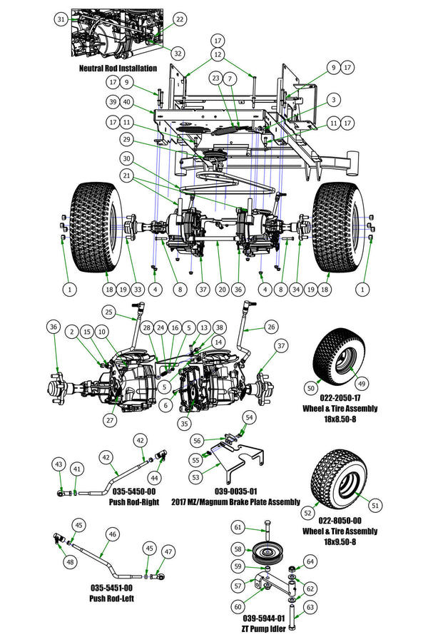 Transaxle & Rear Wheels