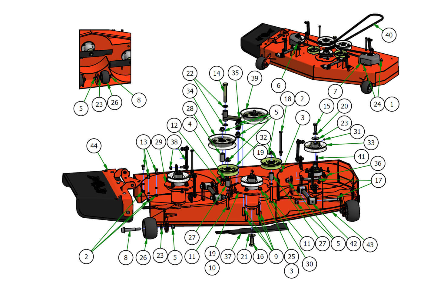 48" Deck Assembly