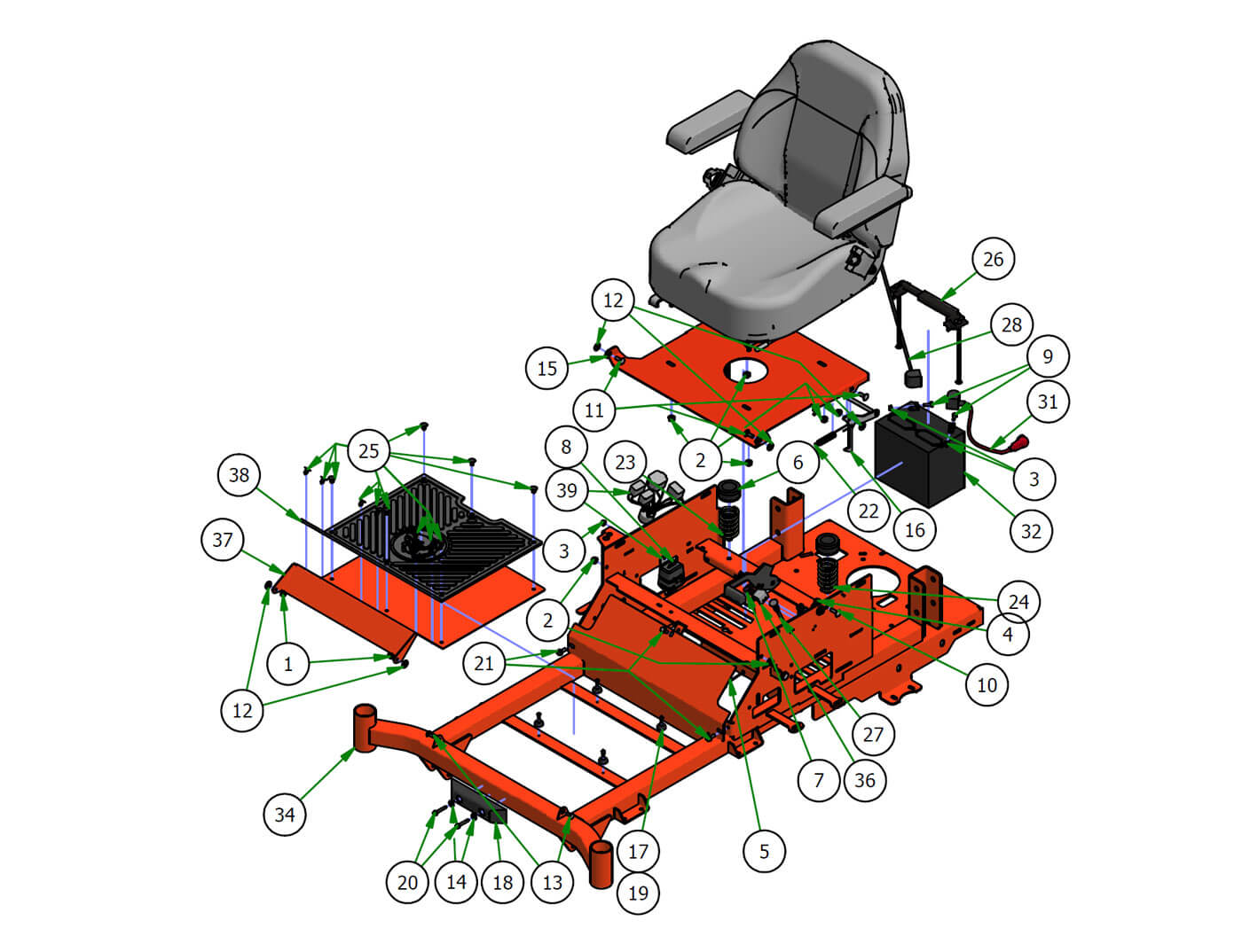 Covers, Seat, Battery