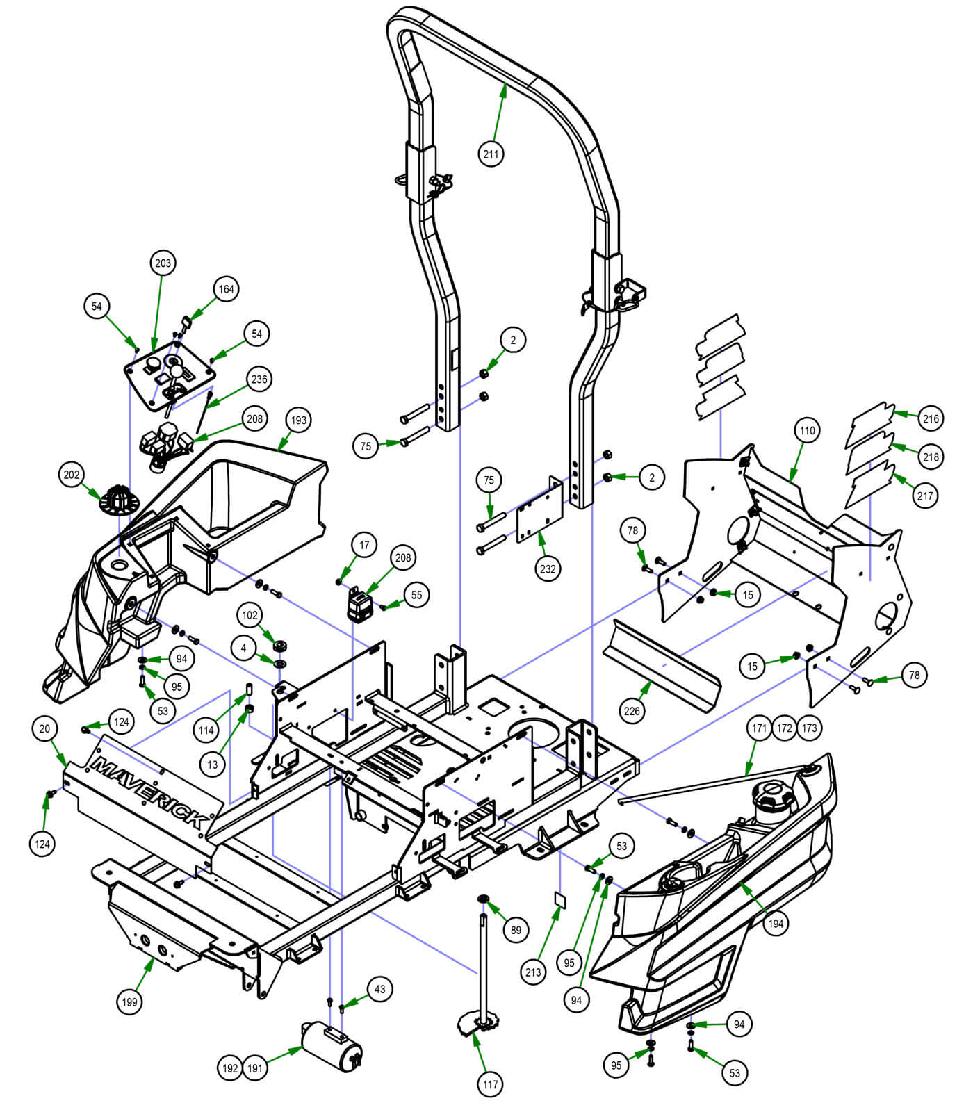 Fuel Tank & Rear Cover