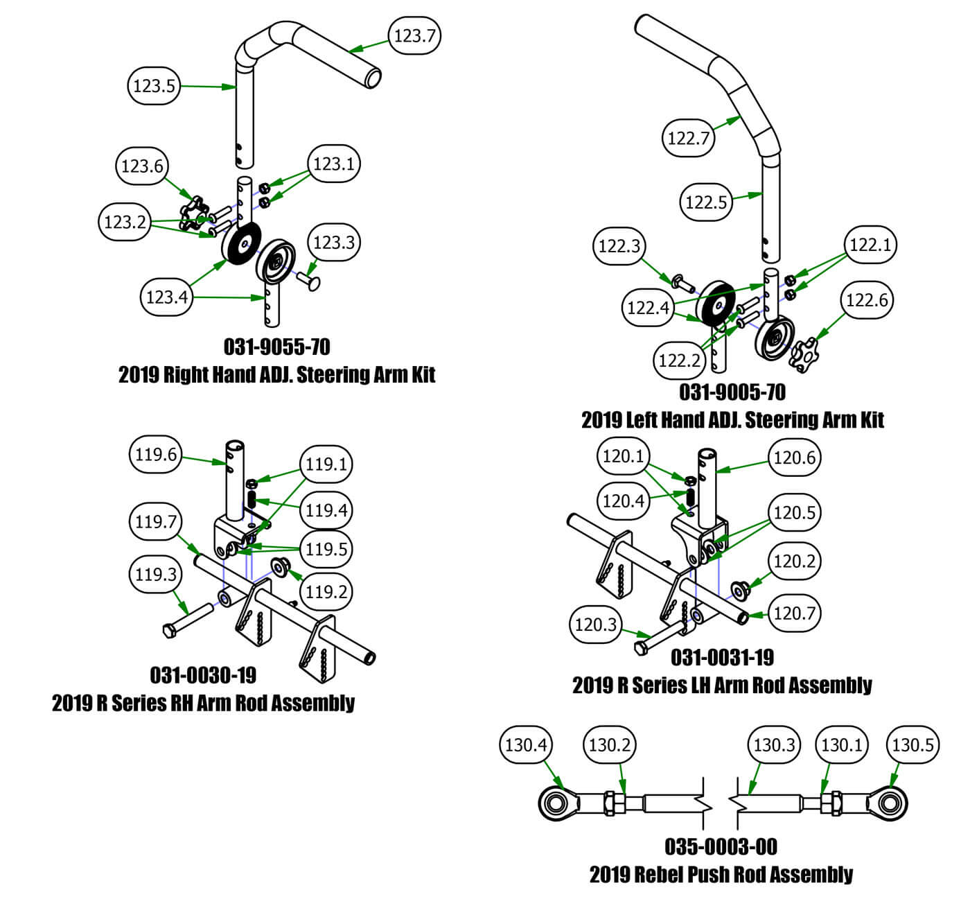 Steering Arm, Arm Rod, Push Rod