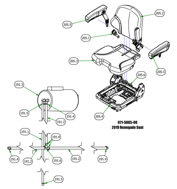 Seat & Brake Sub Assemblies