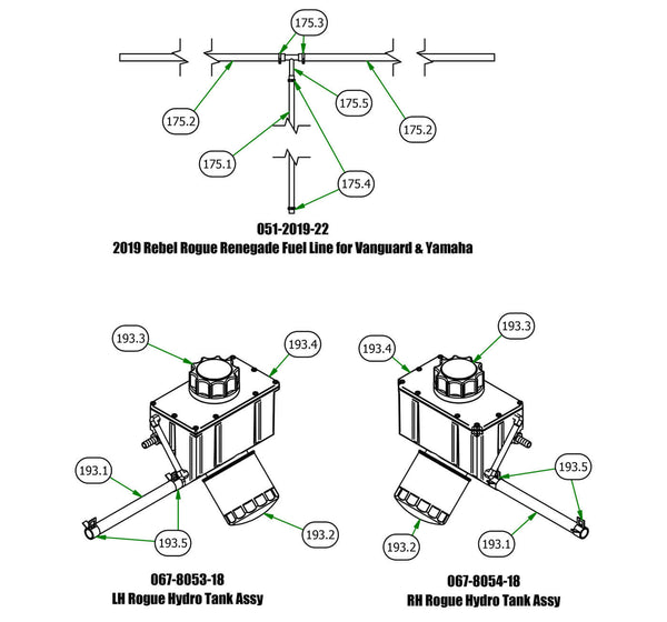 Tank - Fuel Line & Hydro Tank