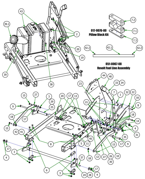 Deck Height Lever