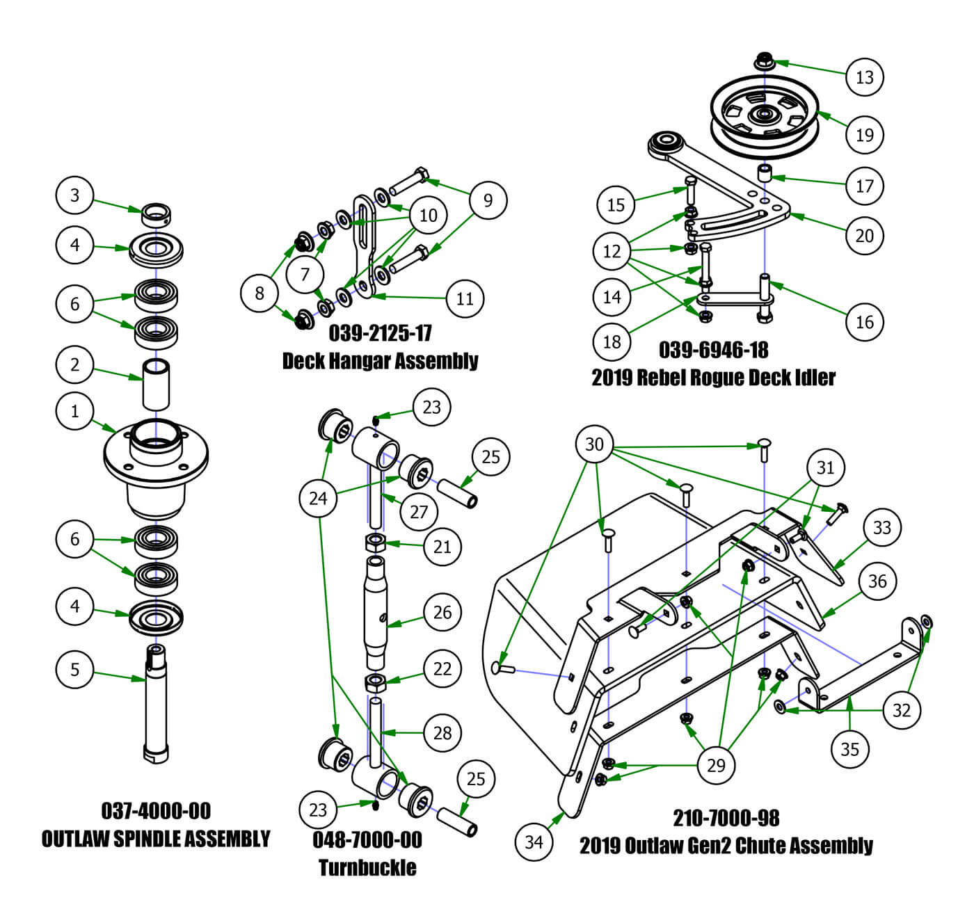 Deck Sub Assemblies