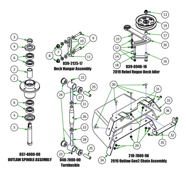 Deck Sub Assemblies