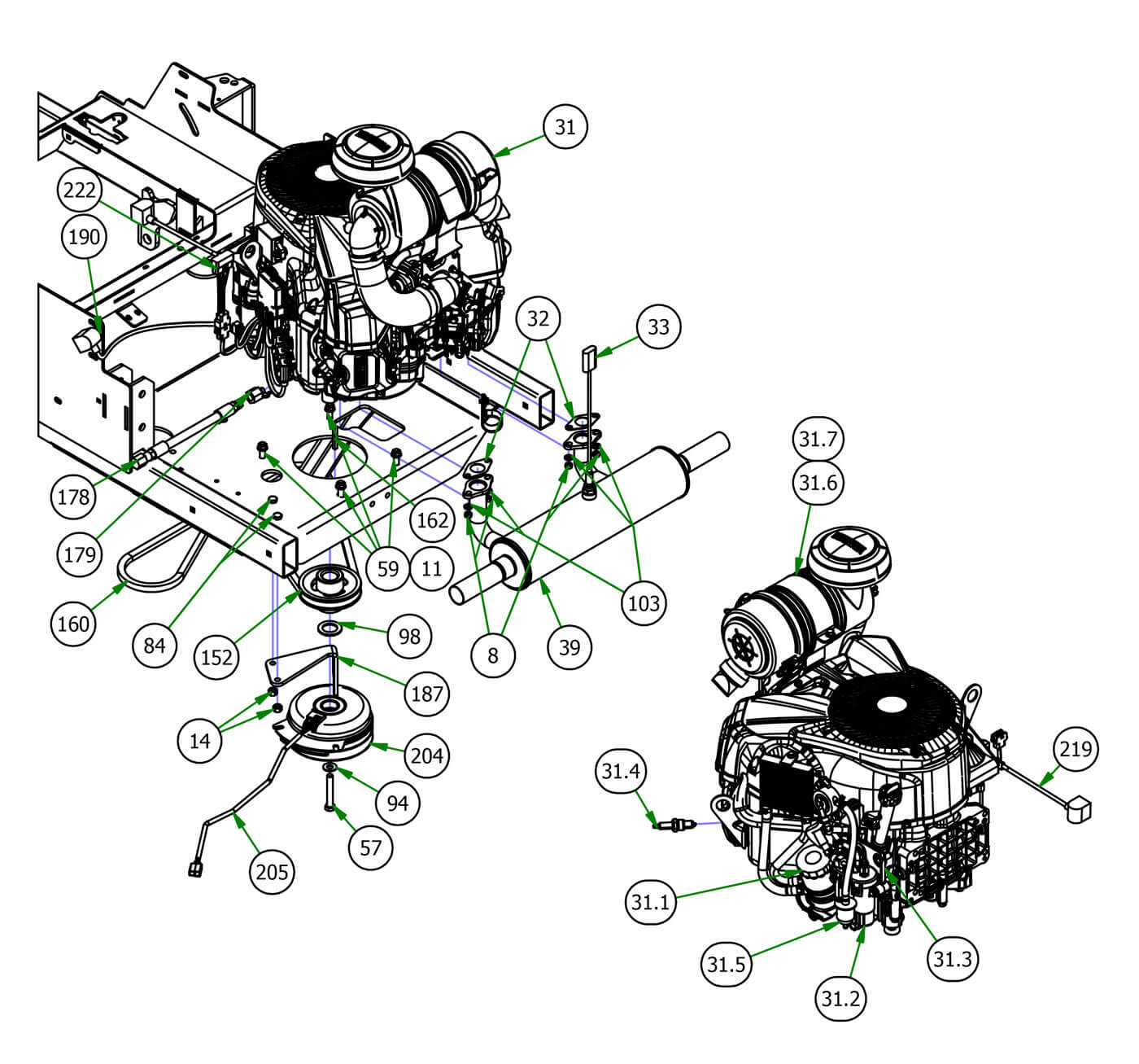 824cc Yamaha EFI 33HP