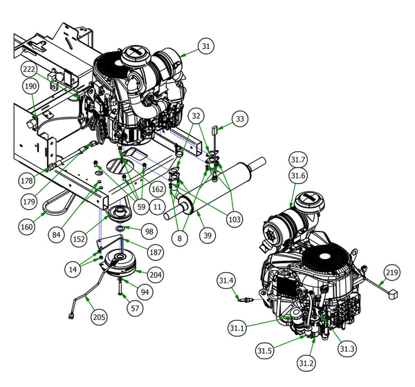 824cc Yamaha EFI 33HP