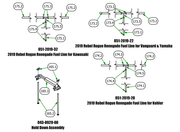 Hold Down & Fuel Line