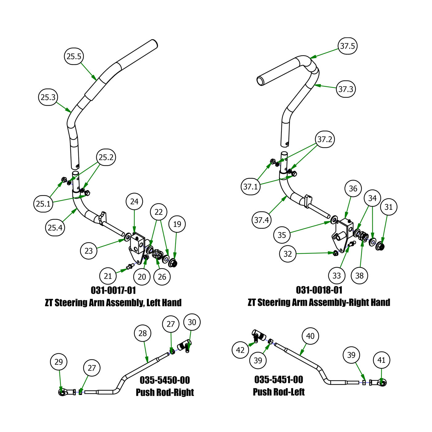 Steering Arms & Push Rods