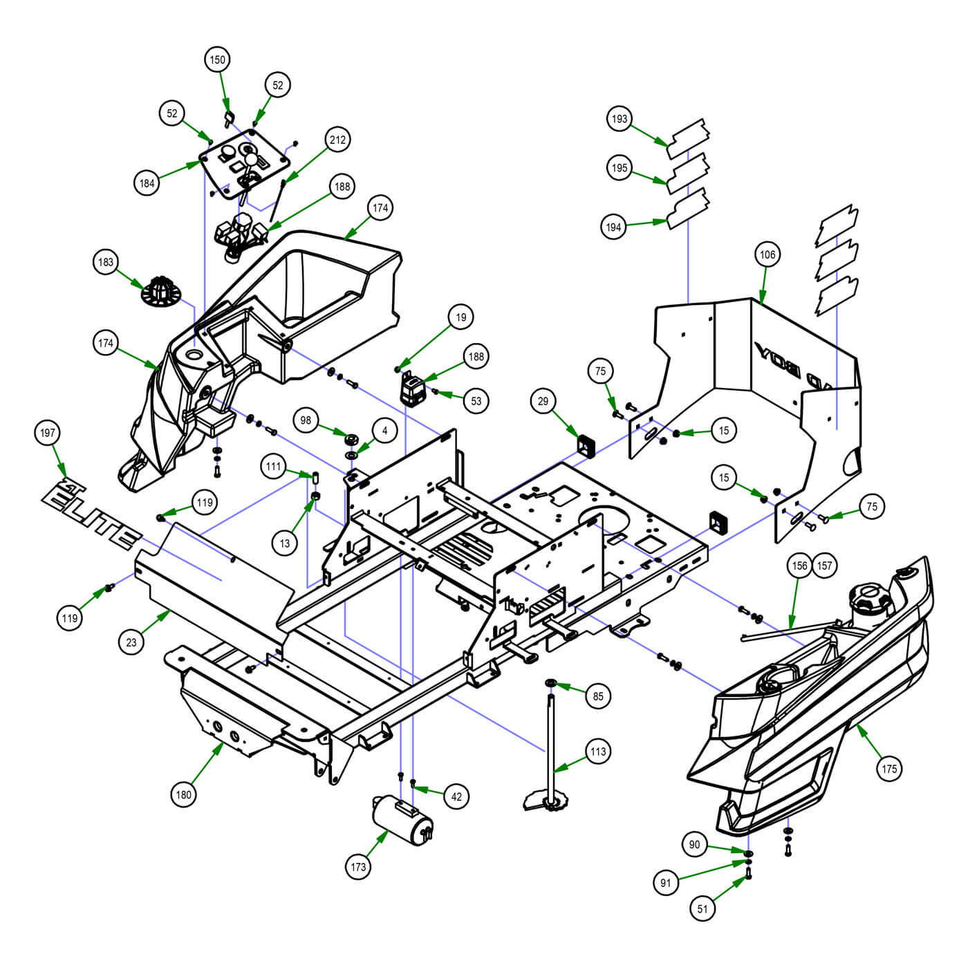 Fuel Tank & Rear Cover
