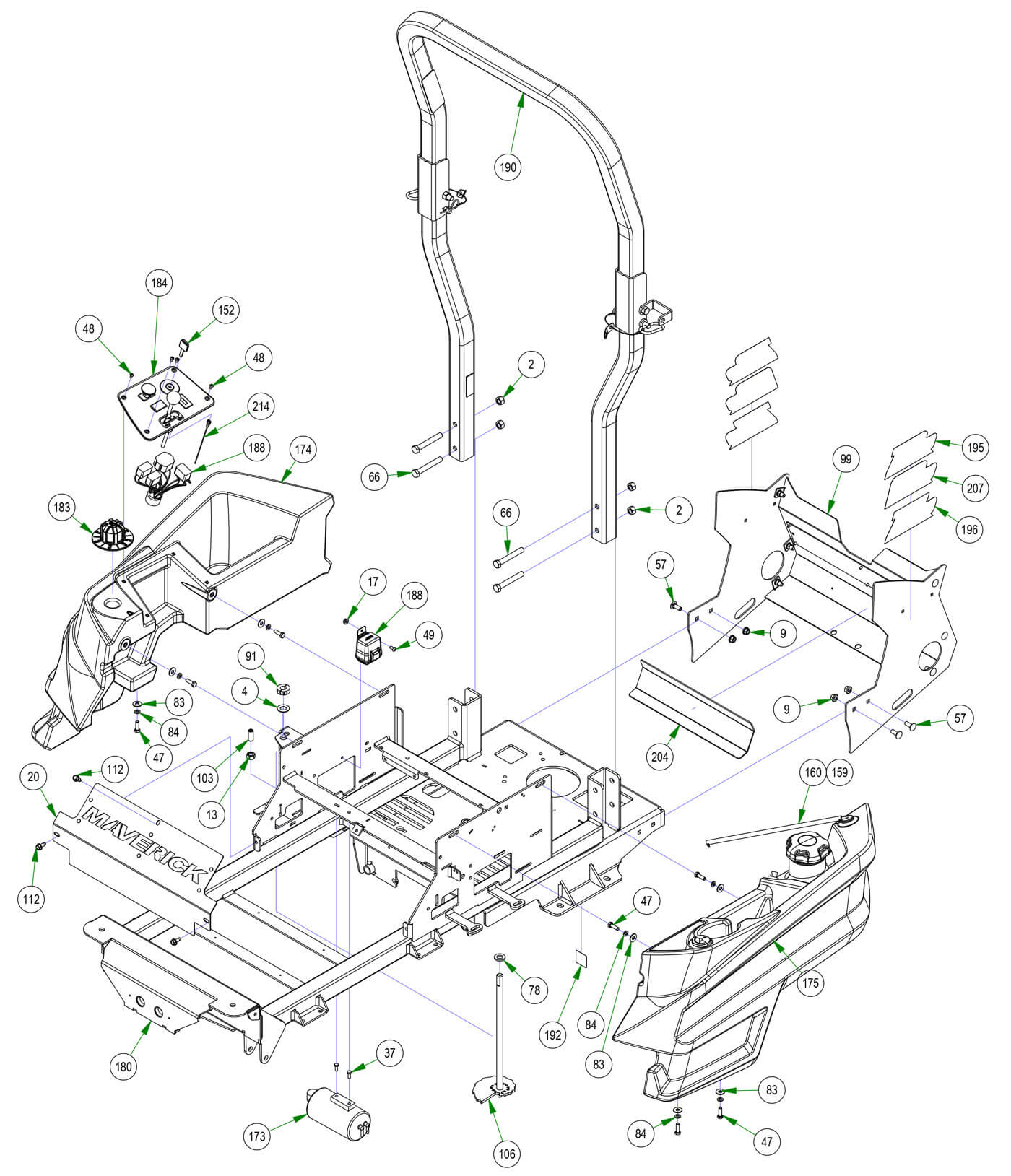 Fuel Tank & Rear Cover