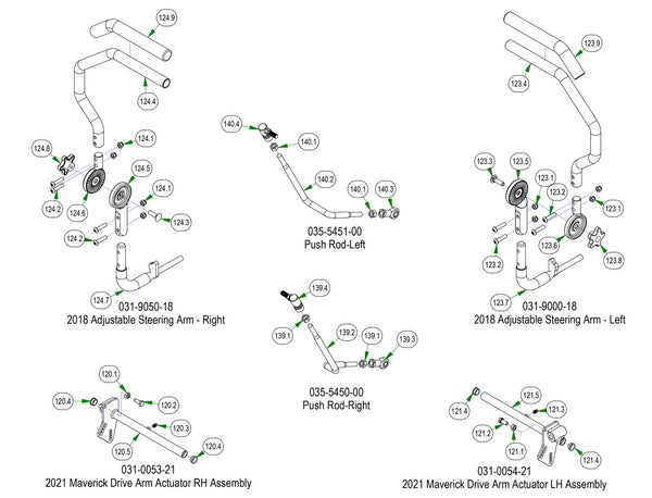 Drive Arm Sub Assemblies