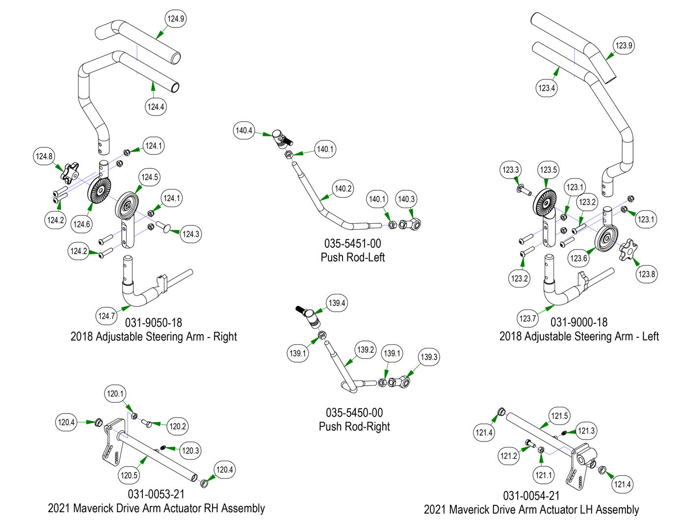 Drive Arm Sub Assemblies