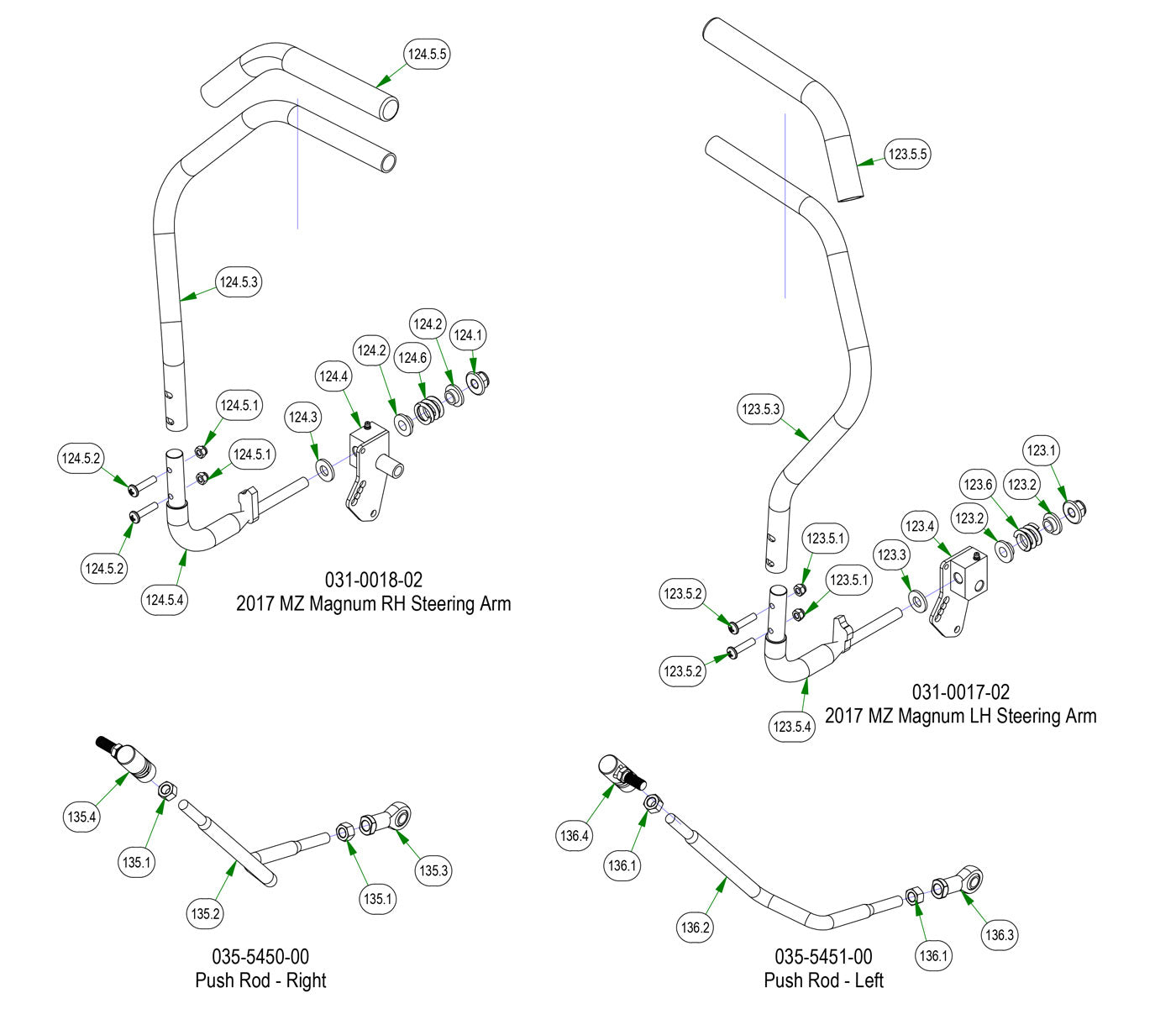 Drive Arm Sub Assemblies