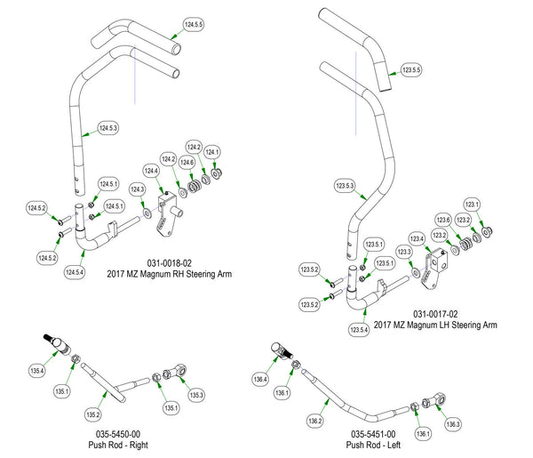 Drive Arm Sub Assemblies
