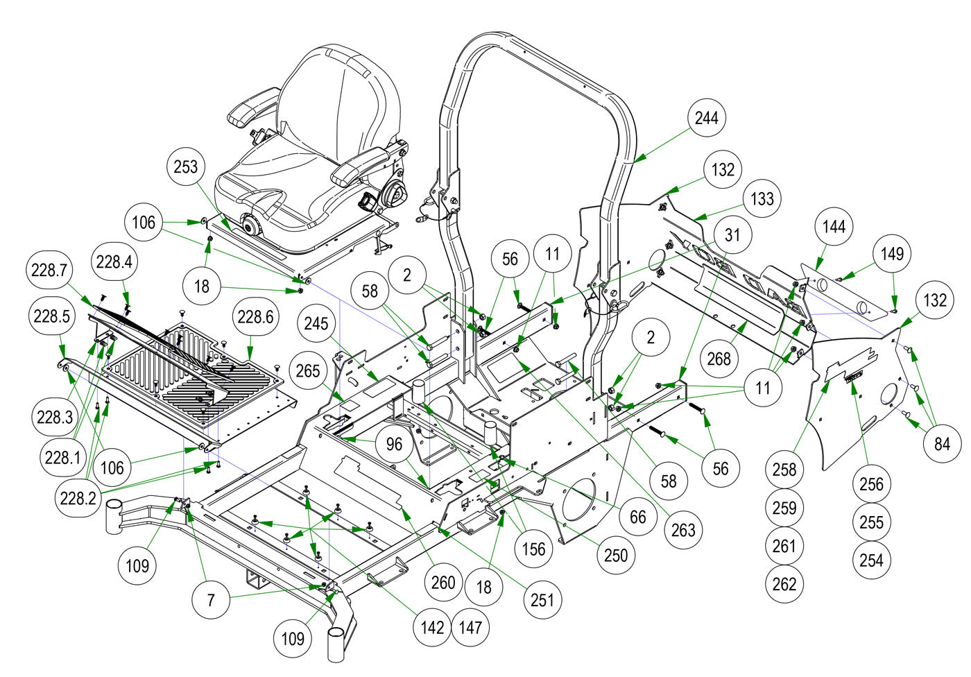 Covers & Seat Pan Assembly