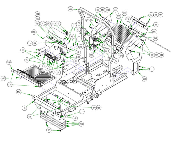 Floorboard, Rops, & Radiator