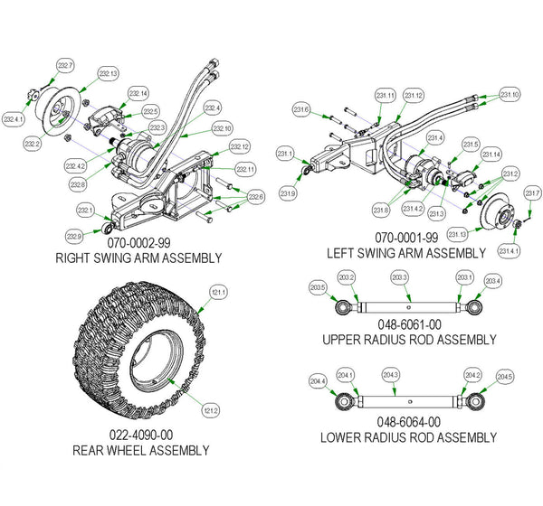 Rear Suspension Subassemblies