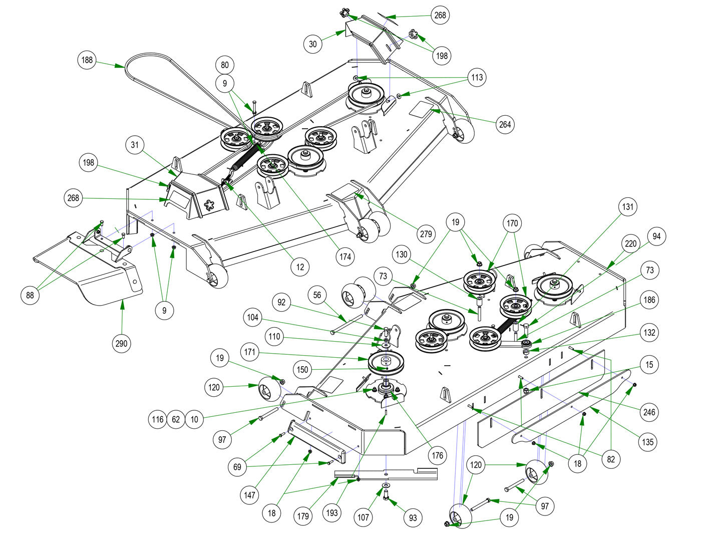 72" Deck Assembly