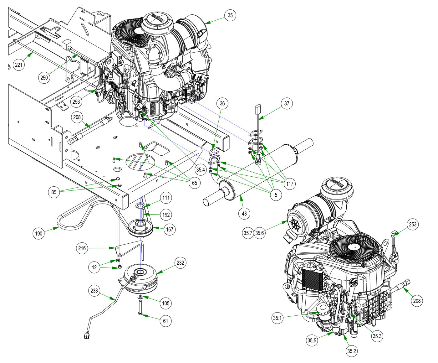 824cc Yamaha EFI 33HP